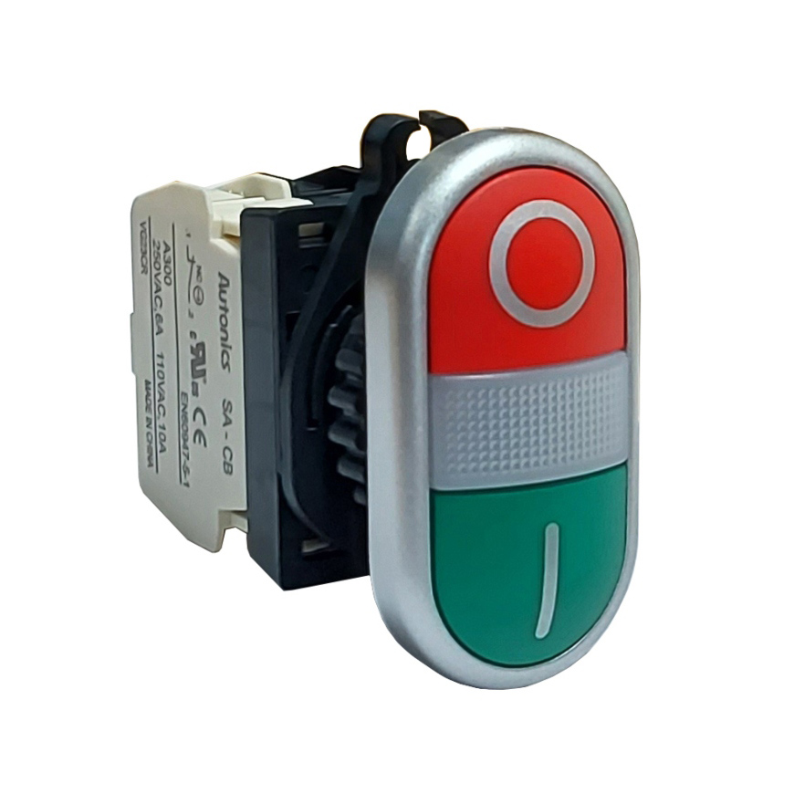 BOTONERA START-STOP CON LUZ 22MM AUTONICS