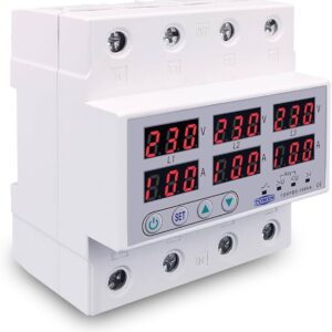 MONITOR DE FASE TRIFASICO DIGITAL 63A 220V